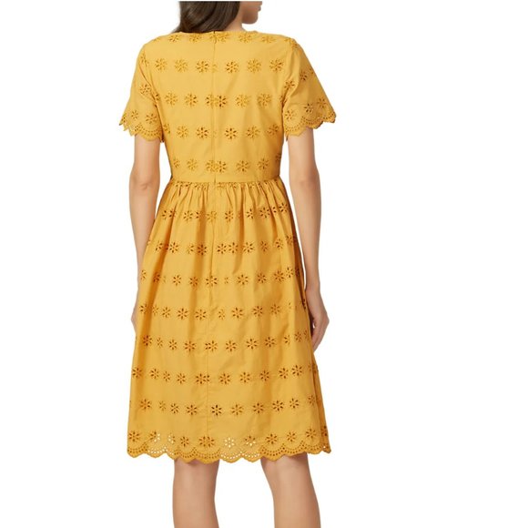 Madewell Yellow Flutter Sleeve Sundress - Picture 2 of 9